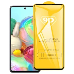 Dropshipping For Galaxy A71 9D Full Glue Full Screen Tempered Glass Film Same Day Shipping