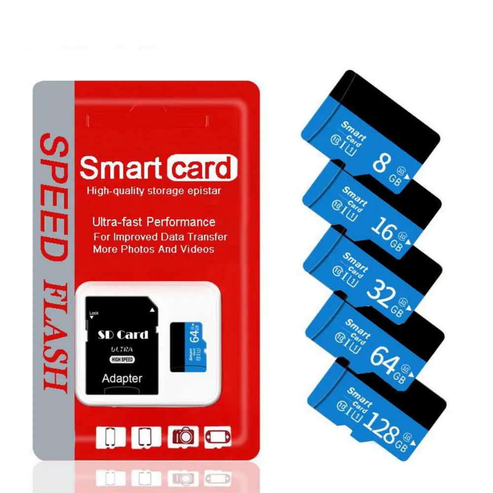 Лучшее качество рекламная емкость 16GB/32GB/64GB/128GB/256GB/512GB карта памяти TF
