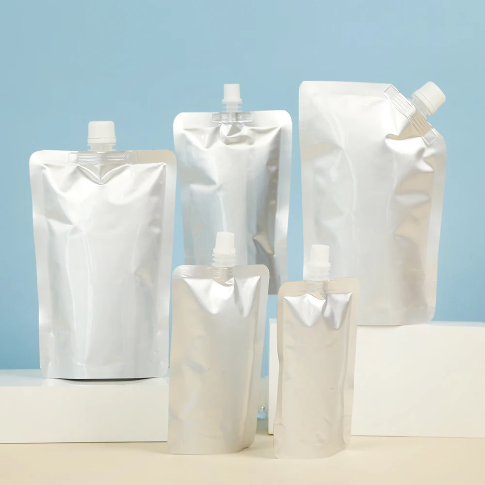 1L 2.5L 5L 10L eco friendly food grade reusable aluminum foil stand up pouch retort aluminum water pouch with spout