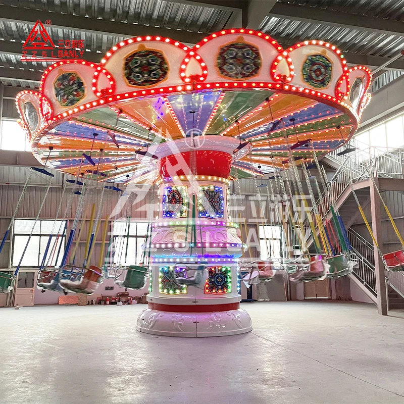 Popular Amusement Park Flying Chair Ride Kids Adult Thrilling Games Flying Chair Rides For Sale