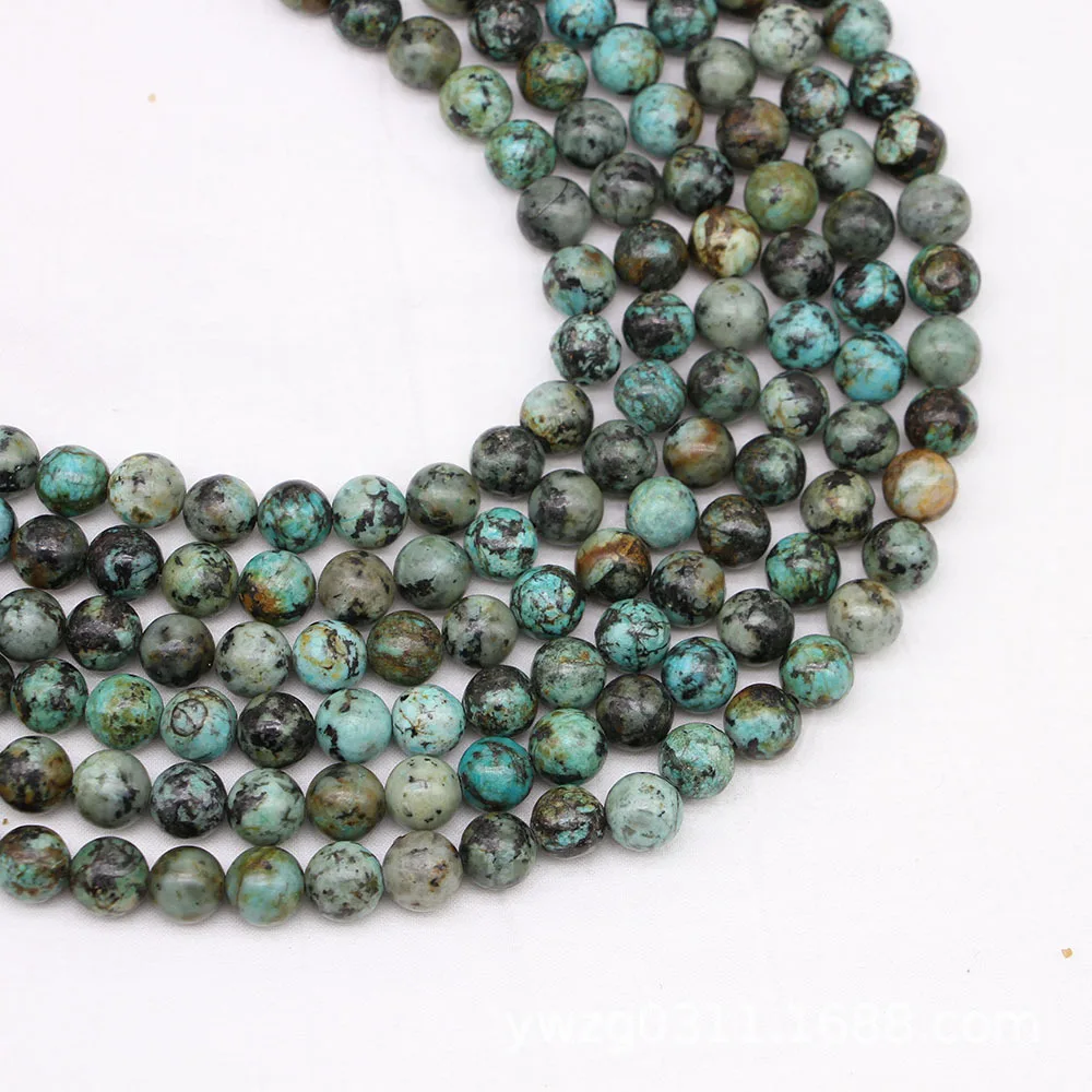 4mm 6mm 8mm 10mm High Quality Natural Stone African Turquoise Beads Strands for Jewelry Making
