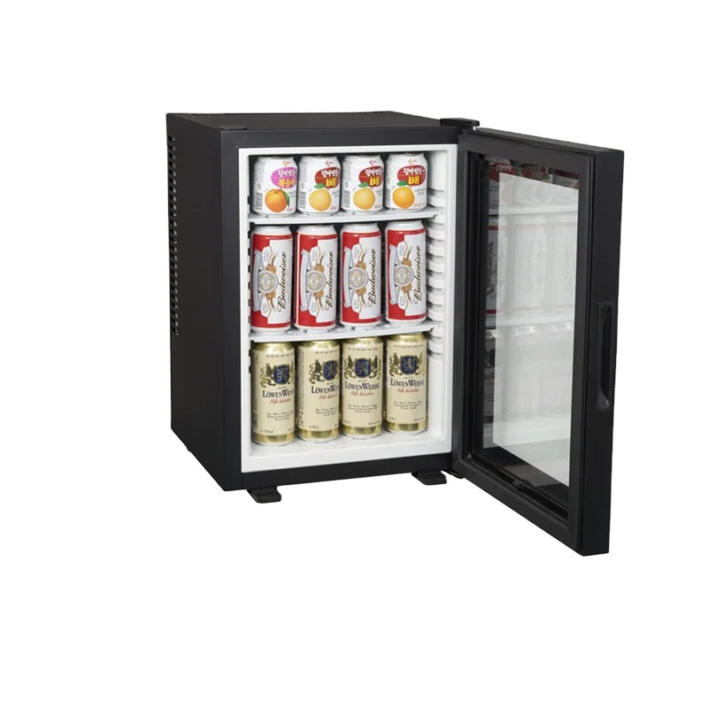 Hot sales minibar drinks display beverage refrigerator with glass door refrigerator hotel