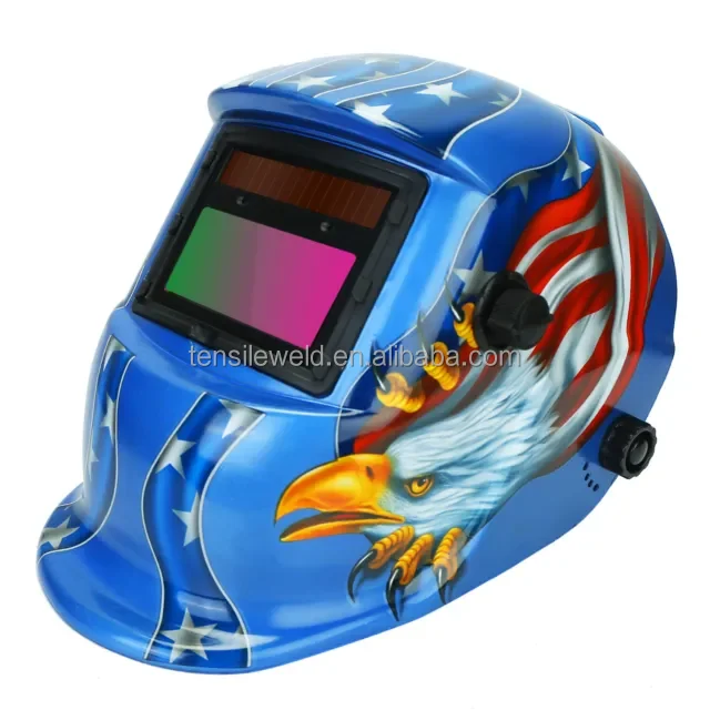Welding Helmets Iron Man With Led Lights Automatic Auto Fan