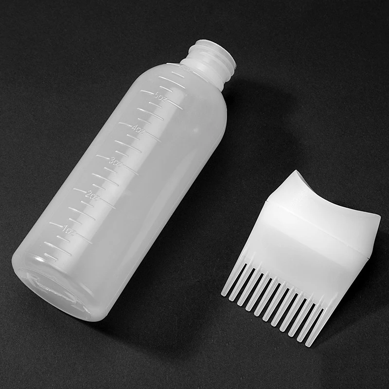 Hair Care Plastic Soft Empty Applicator Hair Mist Spray Bottle Comb Shampoo Water Dye Medicine Squeeze Salon Hair Oil Bottles