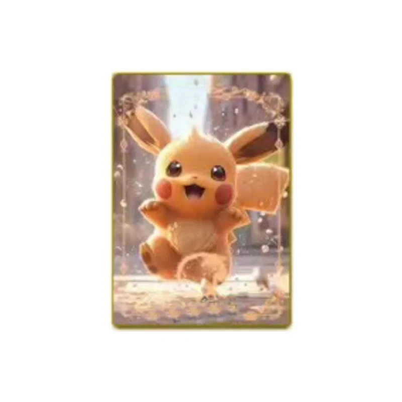wholesale google japanese anime poke Pikachu collect card Pokemoned Crystal Brick