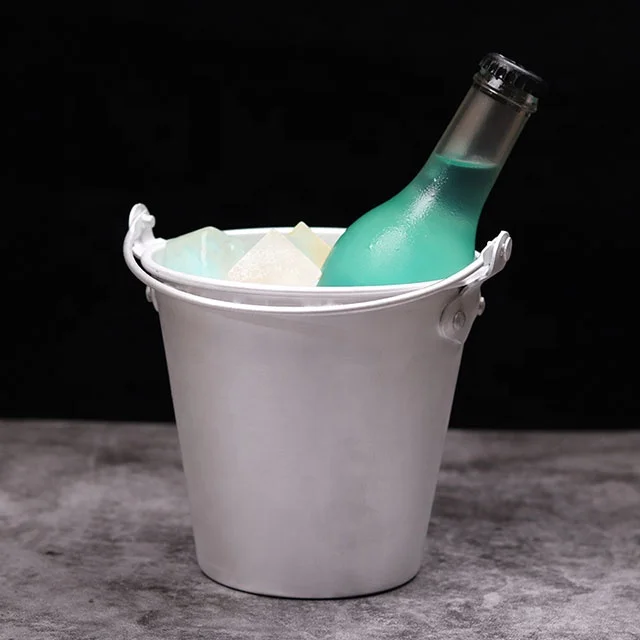 New Design Large Aluminium Alloy Ice Bucket Creative Night Club Ice Bucket Metal Ice Bucket