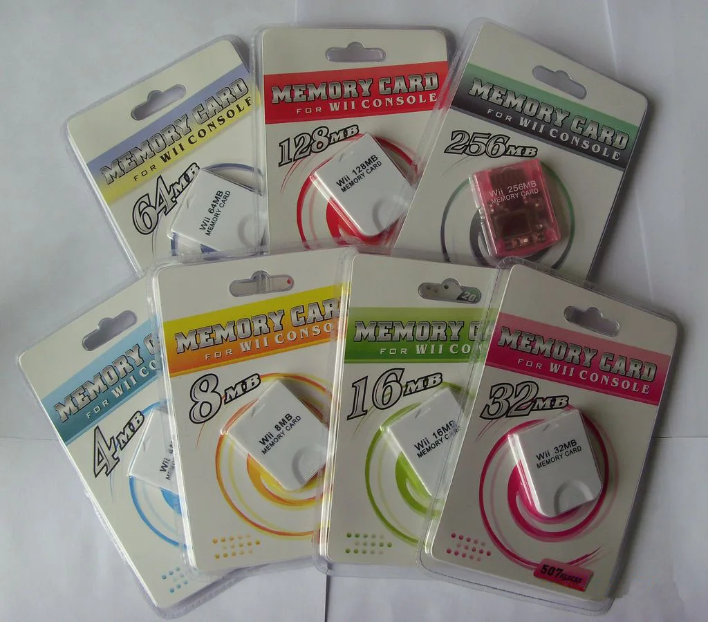White 4MB 8MB 16MB 32MB 64MB 128MB 256M 512MB Memory Card Storage Saver for Nintendo Wii Gamecube GC NGC