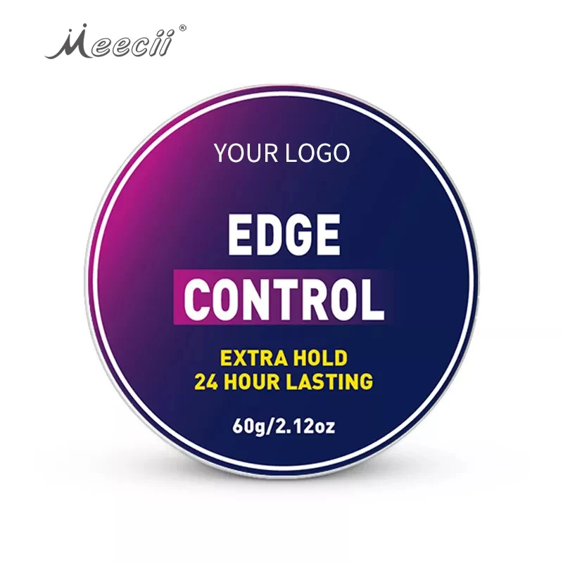 Private Label Natural Strong Water Based Extra Hold Hair Edge Control Gel for Hair Wax
