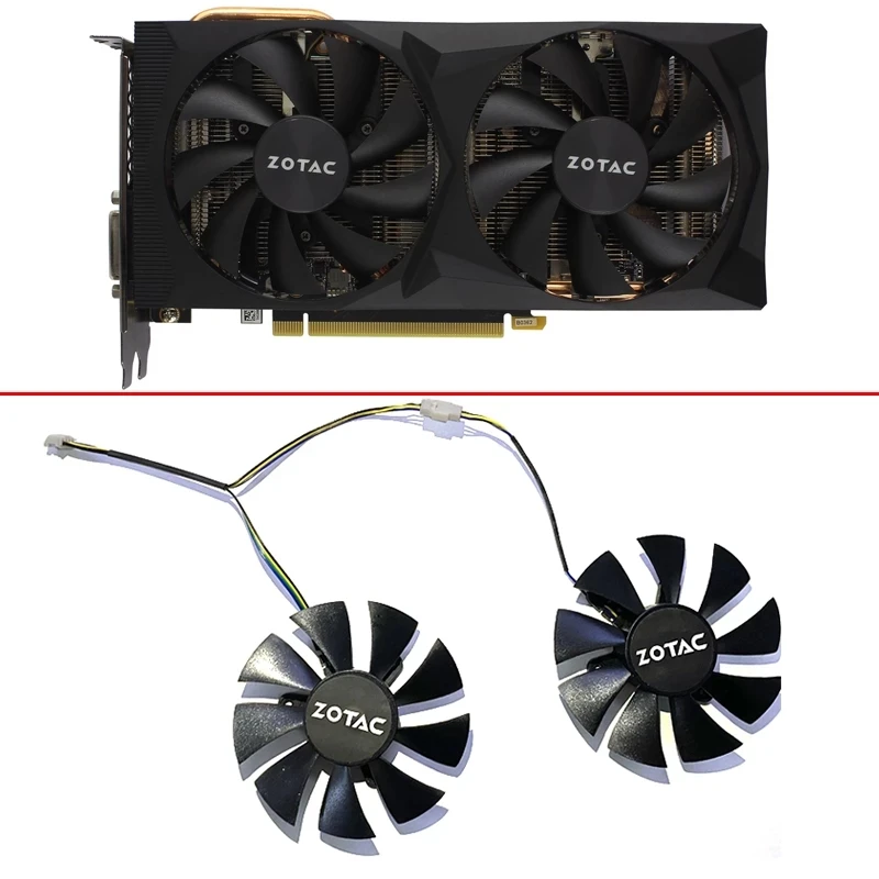 Новый 85 мм GPU вентилятор для ZOTAC GeForce RTX2060-6GD6 Звездного разрушителя, OC HB HC SM HA видеокарта охлаждающими вентиляторами 4PIN RTX 2060 охлаждающими вентиляторами