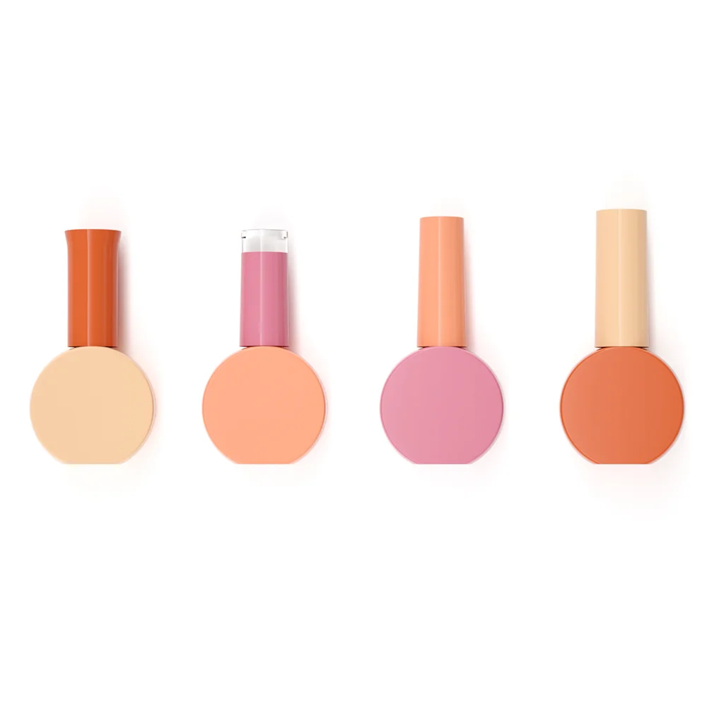 14ml custom made printed reusable eyebrow uv gel glass empty nail polish bottle
