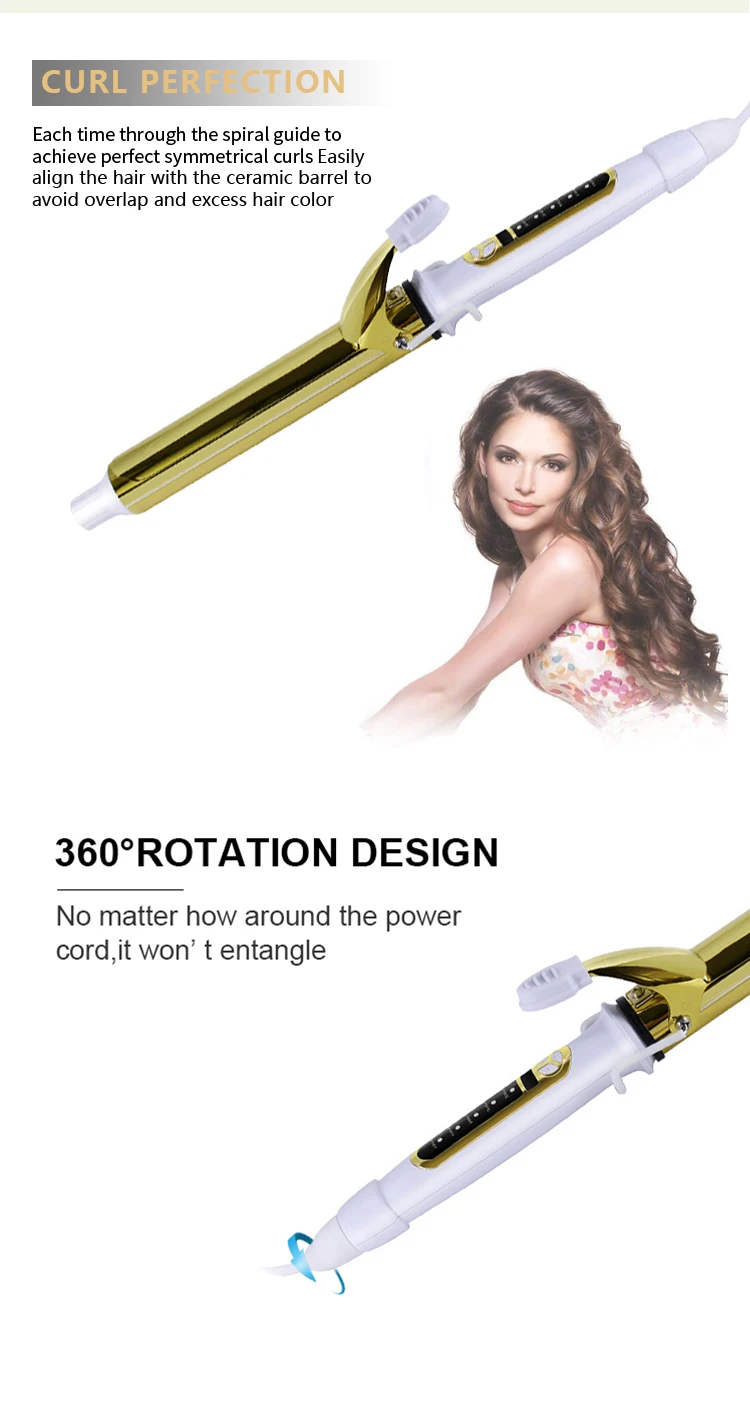 Multi function Hair Curling Iron For Salon Professional New Popular Private Label Curling Iron Wand