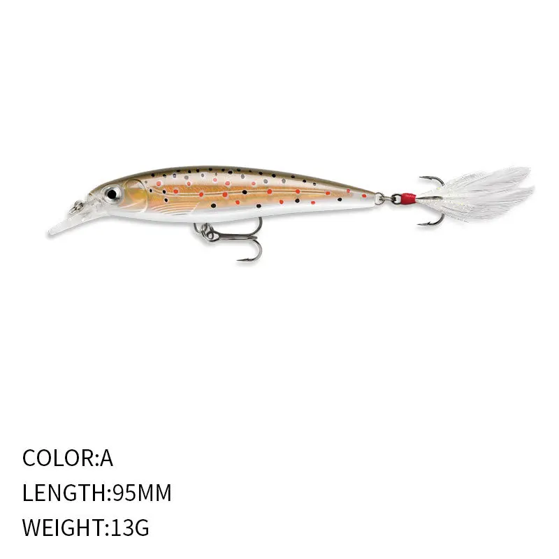 Wholesale 95Mm/13G High Transmittance Strong Salt Water Topwater Fishing Lures Trolling
