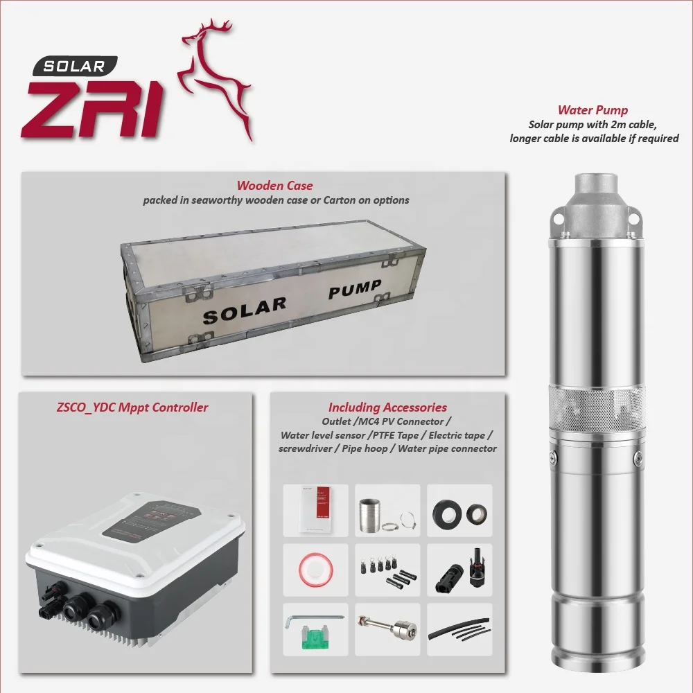 Zri Helical Rotor Pump Solar Smart Home Booster Water Pump For Agriculture Mini