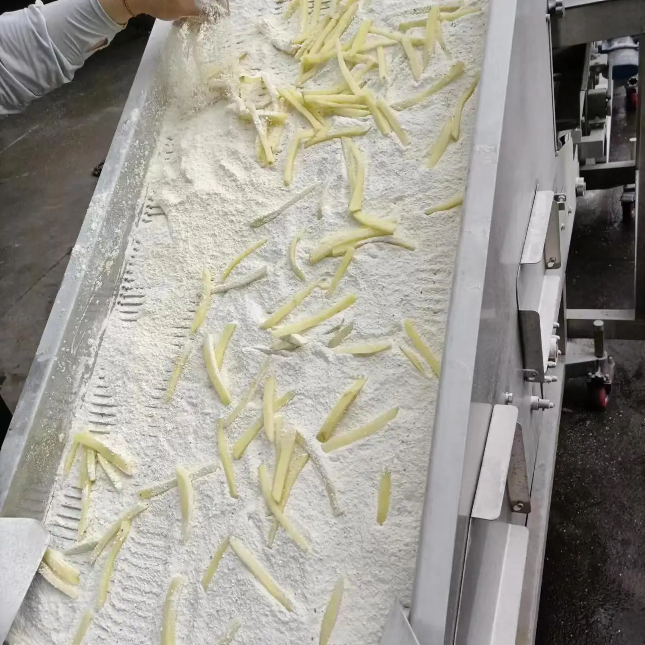 Commercial chicken drum sticks batter coating chicken popcorn flour battering machine Fried chicken batter covering machine