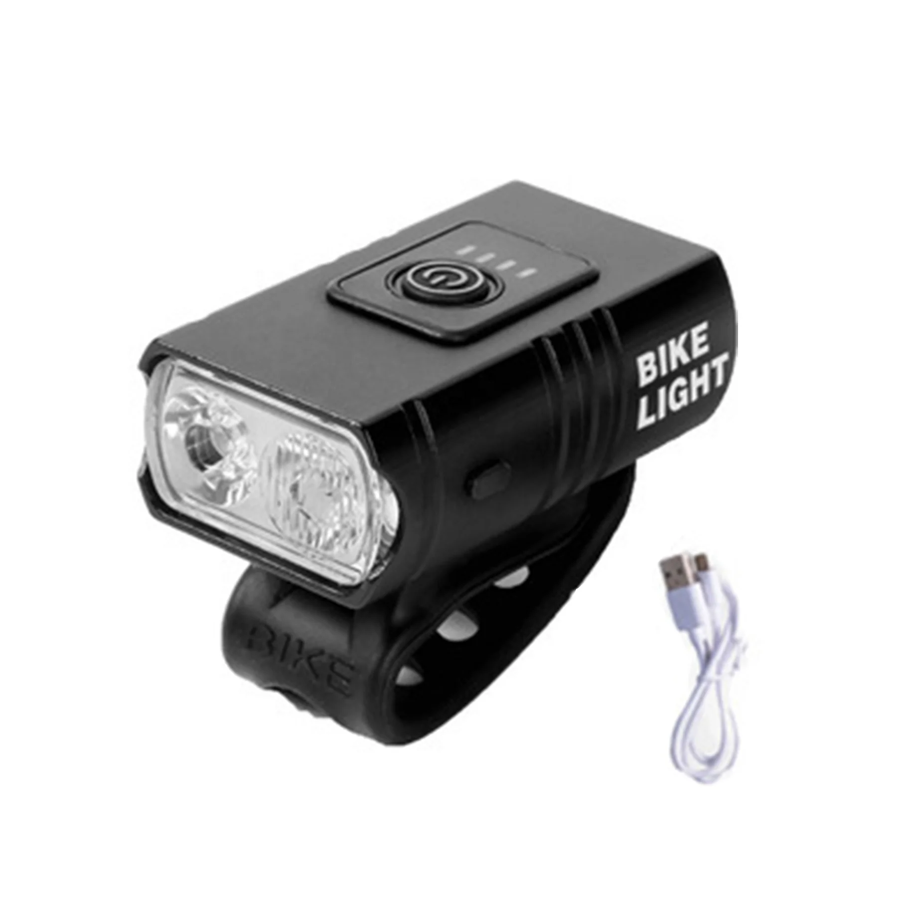 Custom Logo Mountain Led Bicycle Lights Bike Front Headlight Power Display Waterproof Usb Cycling LED Bike Front Lamp