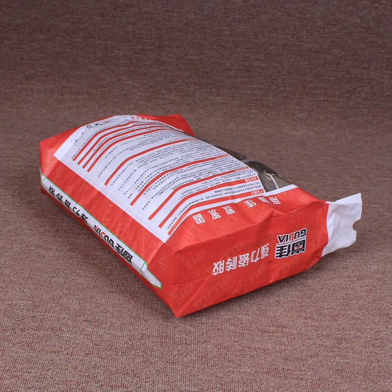 2021 new design 25kg 50kg pp woven printed 3 layers ply kraft paper valve packaging cement bag for Cement packing bags chemical