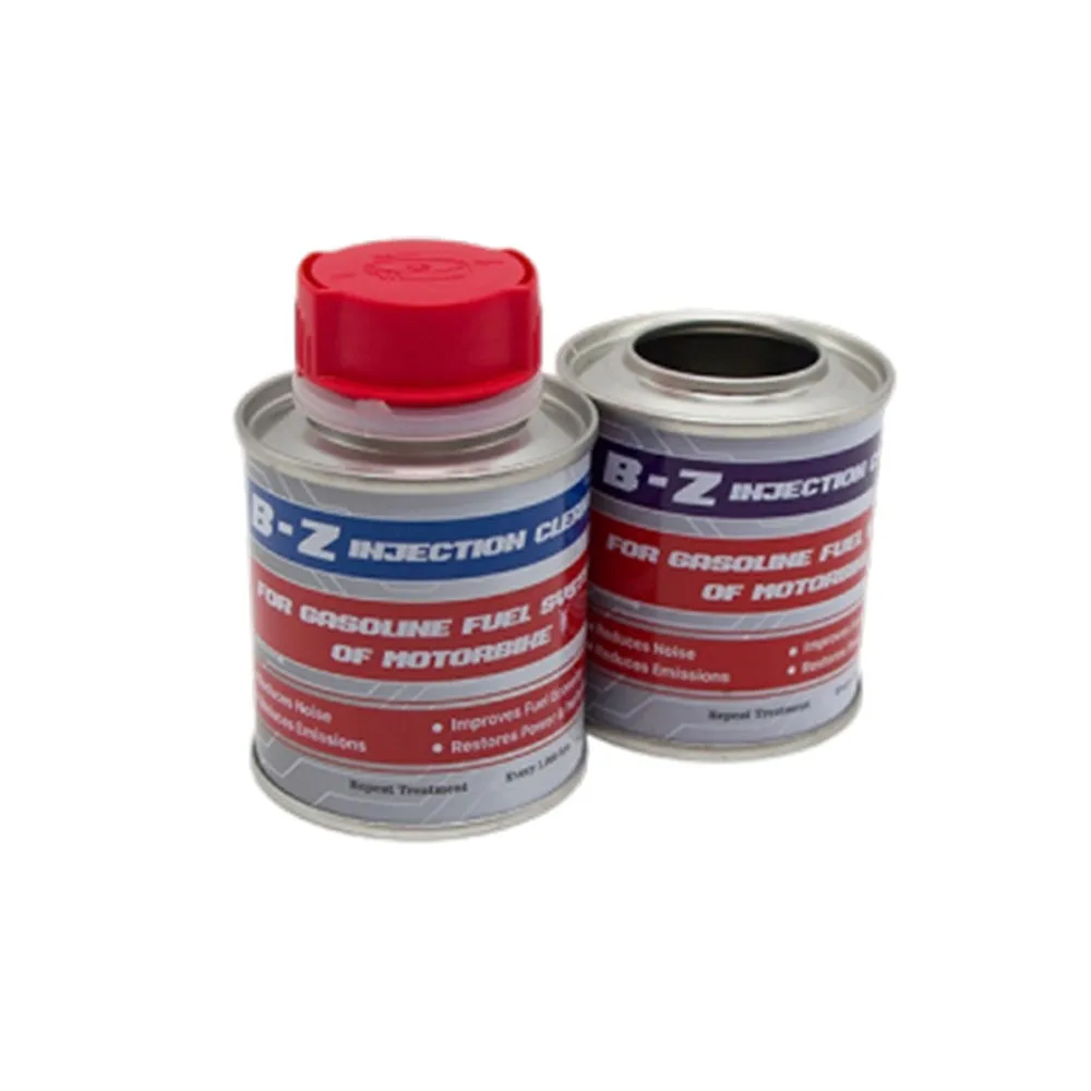 Fuel additives for automobiles tinplate bottles and cans supplier empty package custom size 100ml