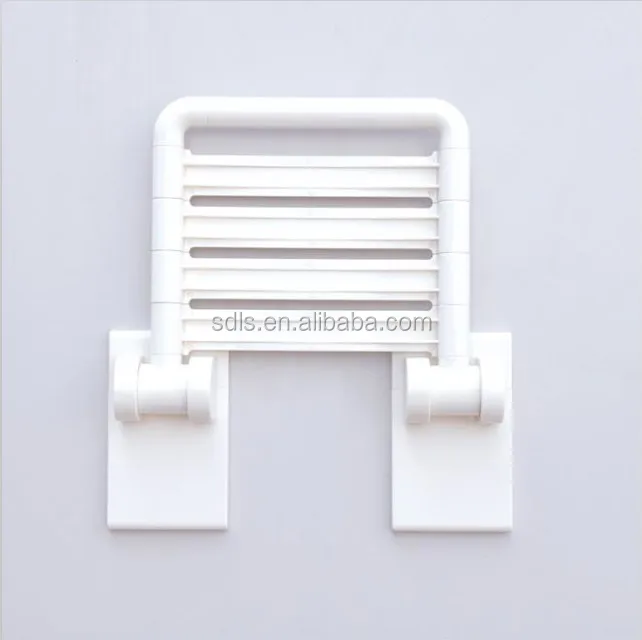 barrier-free shower chair SS guaranteed  quality hot sale bathroom accessories wall mounted nylon folding shower seat