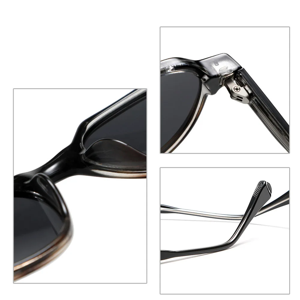 22009 High Quality Luxury Brand Designer Women Sun Glasses Custom Logo Retro Men Round sunglasses lenses polarized