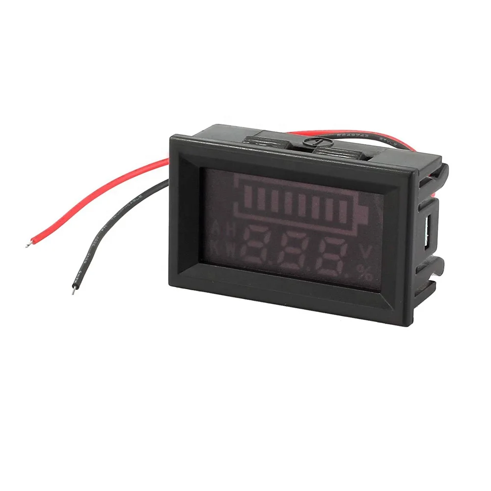 Цифровой светодиодный тестер, Вольтметр и монитор, 12 В, 24 В, 36 В, 48 В, 60 в, 72 в, 84 в, 96 в, кислотный, свинцово-литиевый, полимерный NiMH аккумулятор