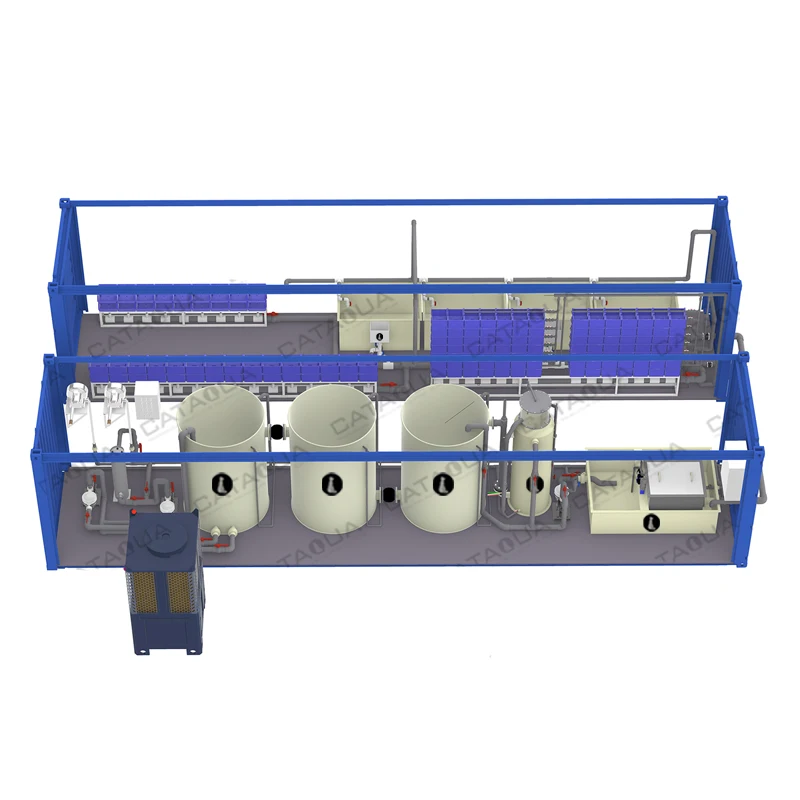 CATAQUA Container Ras System Equipment Crab Box Ras System Aquaculture Equipment For Indoor Fish Farm