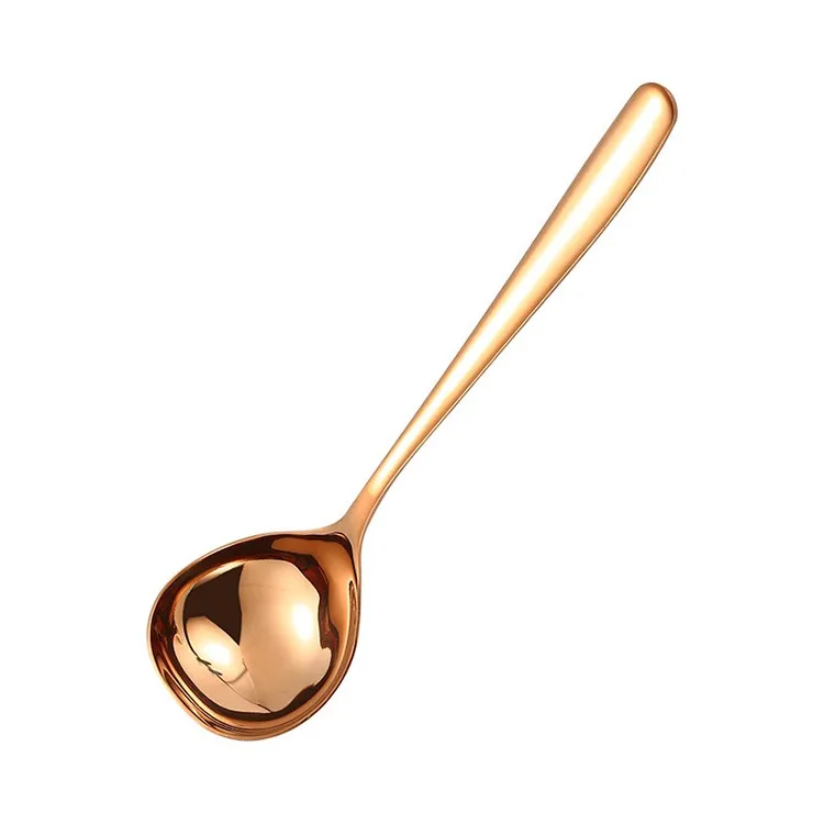 New Product Ideas Kitchen Accessories Cooking 8 Inch Soup Scoop 304 Stainless Steel Delicate Stirring Spoons