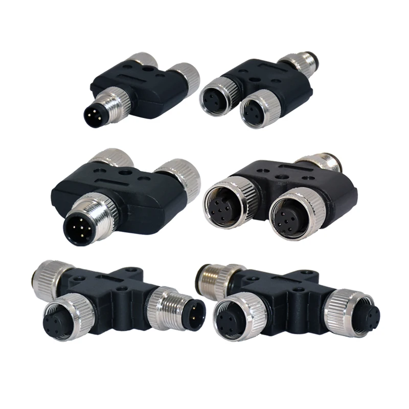 Rigoal Custom 3 4 5 6 8 12 17 Pin M8 M12 Waterproof Cable Electrical Terminal Connector Factory