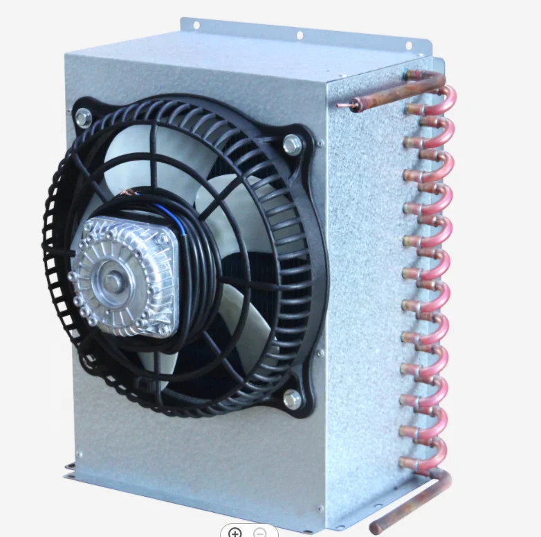 High quality aluminum air cooling air compressor condenser with FAN (1600351376051)