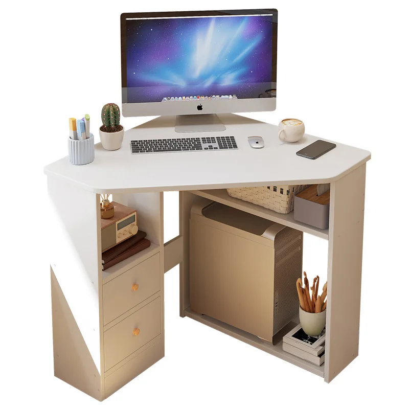 Small corner computer desk desktop home office desk simple bedroom corner desk student writing table