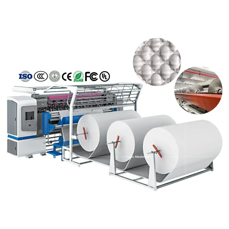 Распродажа автоматическое длинноигольное многоигольное оборудование для шитья матрасов швейная стегальная машина изготовления матрасных