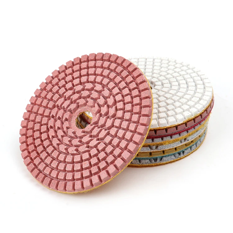 In Stock rubber diamond polishing pad backer resin polishing pads 4 inch