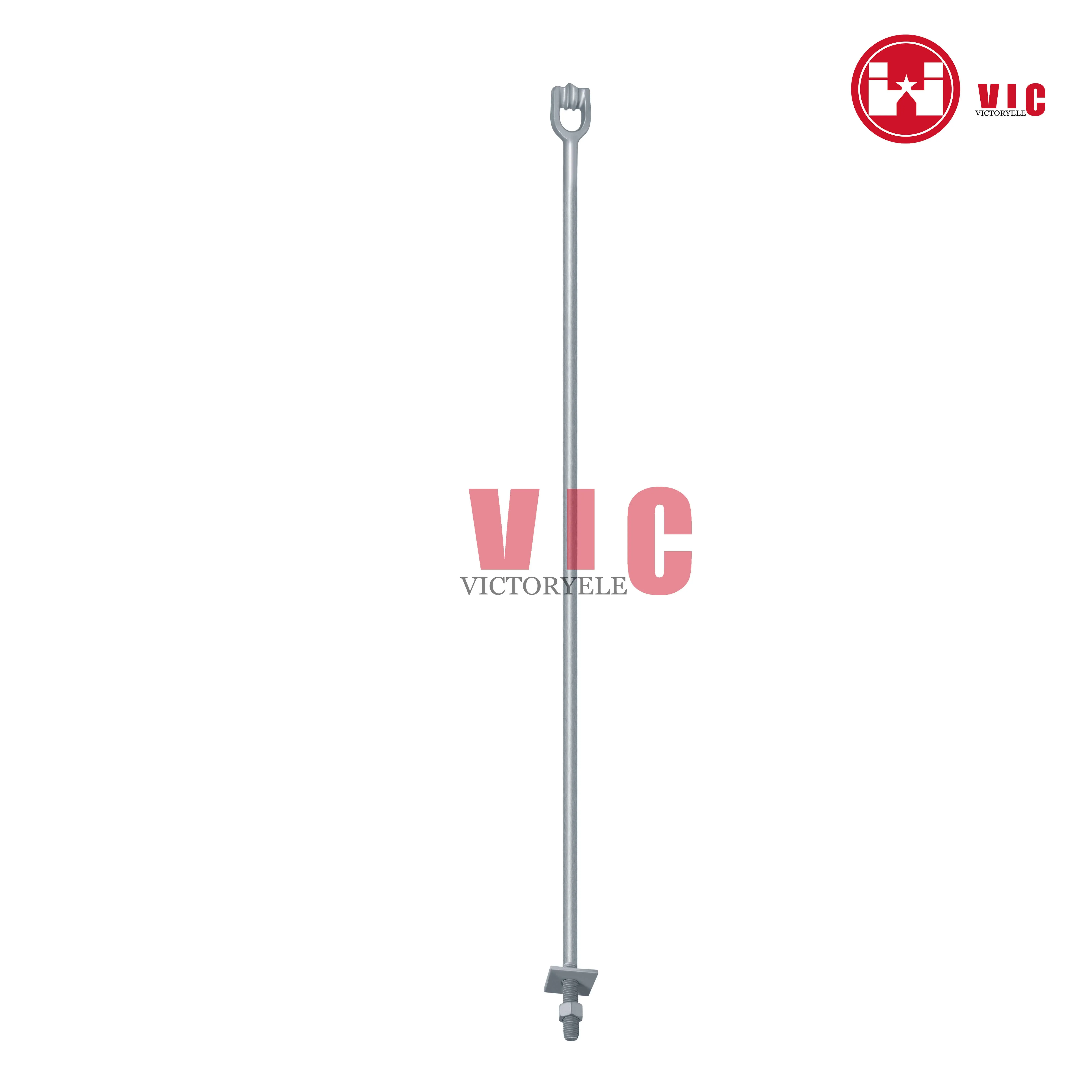 Forged Triple strand anchor rod for power line fitting