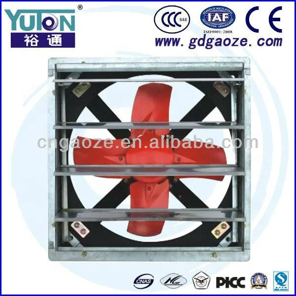 Yuton FC series Low Noise Industrial Exhaust Fan With or without shutter kitchen bathroom Axial flow blower
