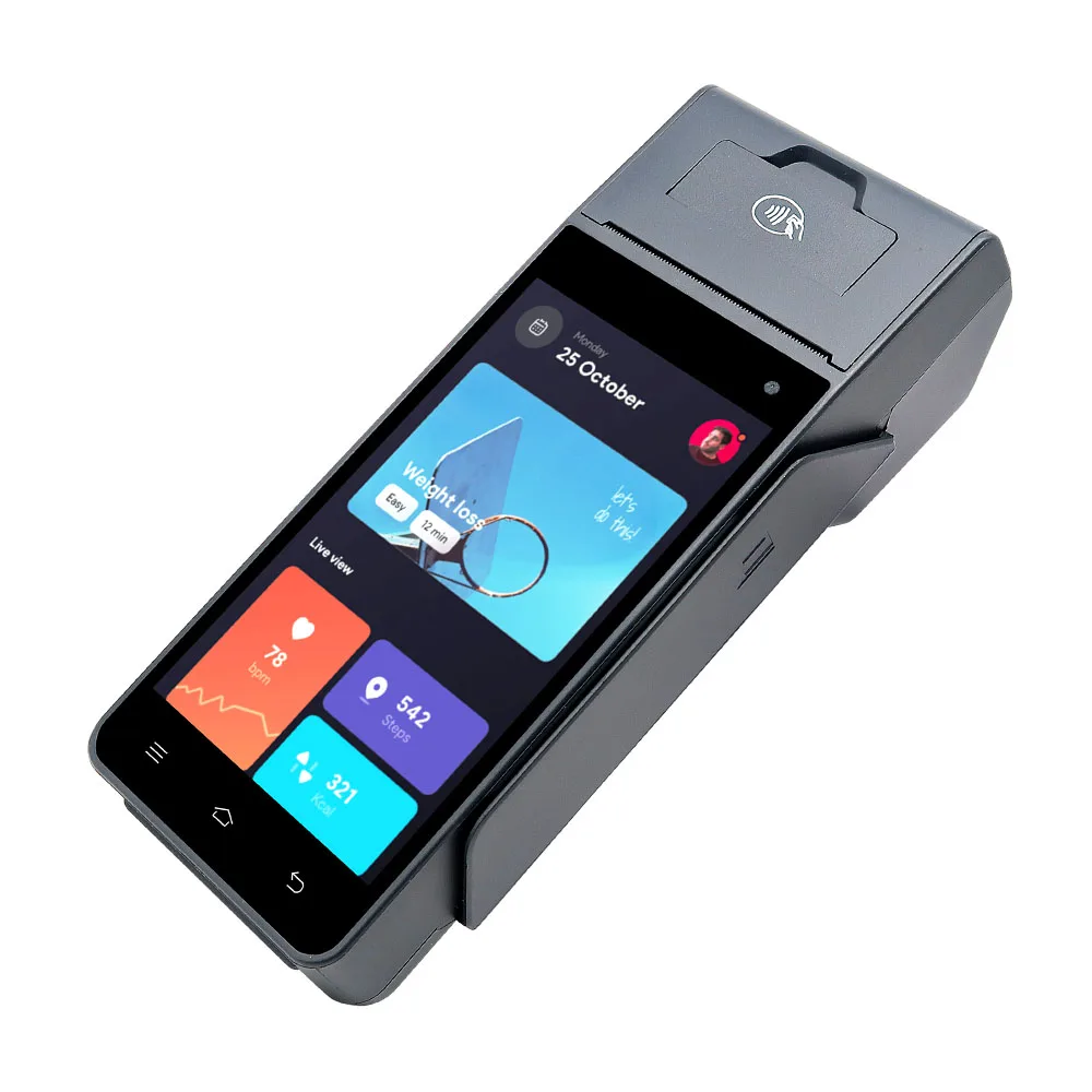 Мобильный POS-терминал ZCS Z90 4G для оплаты купюр с кредитными картами NFC pos ручной розничный супермаркета