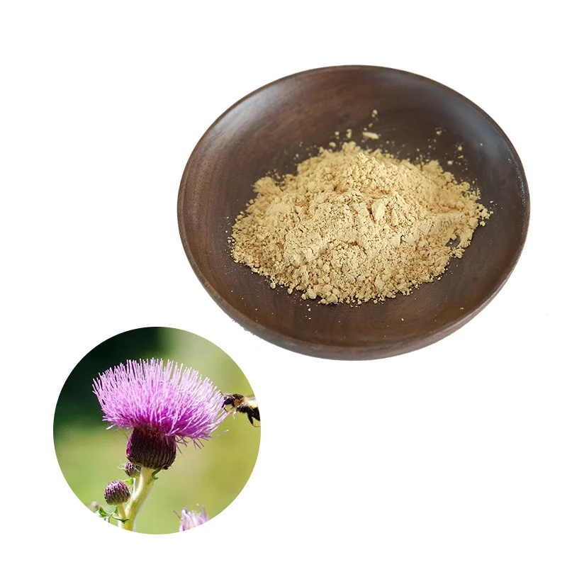 High quality milk thistle extract powder 35% 40% 80% silymarin 40% cas 65666-07-1