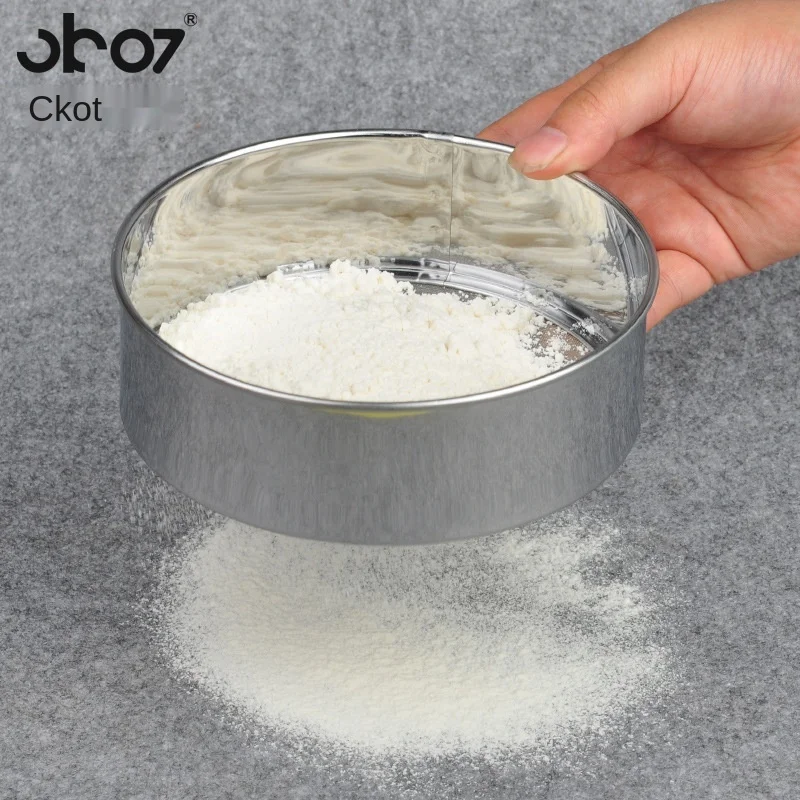 Thickened stainless steel flour sifter60Mesh baking tool Kitchen gadget rice flour sieve