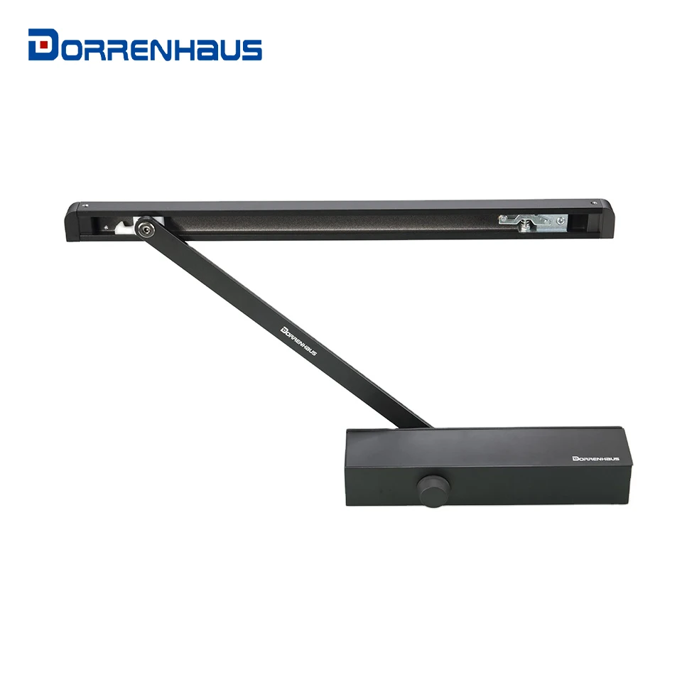 DORRENHAUS D2025H Adjustable EN2-5 Overhead Sliding Track Arm Door Closer For Commercial Doors