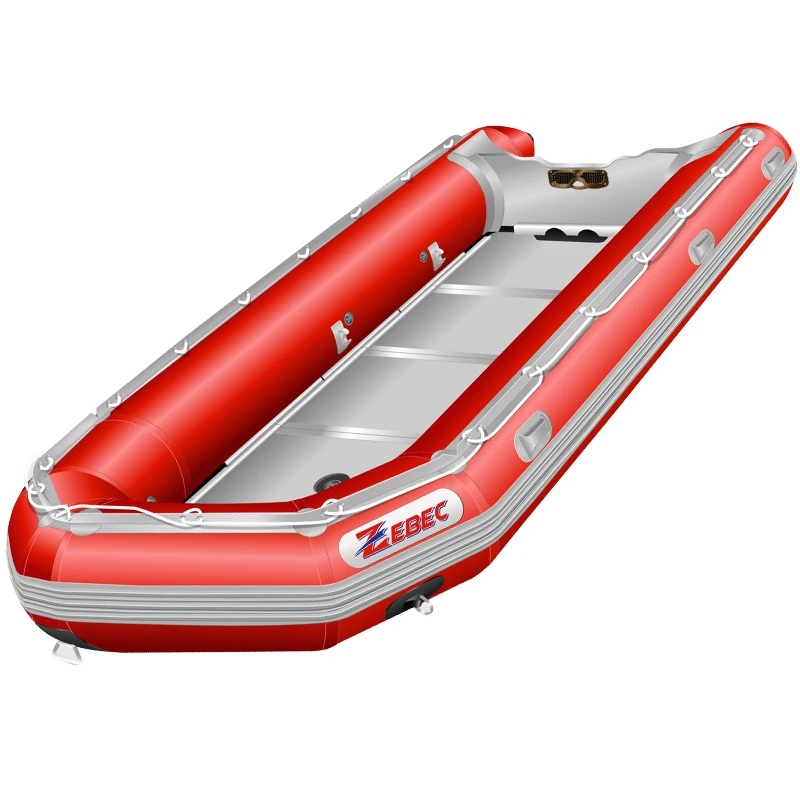Zebec Kxone Wholesale Inflatable folding Fishing Boat Rowing Kayak Transom Boats for sale