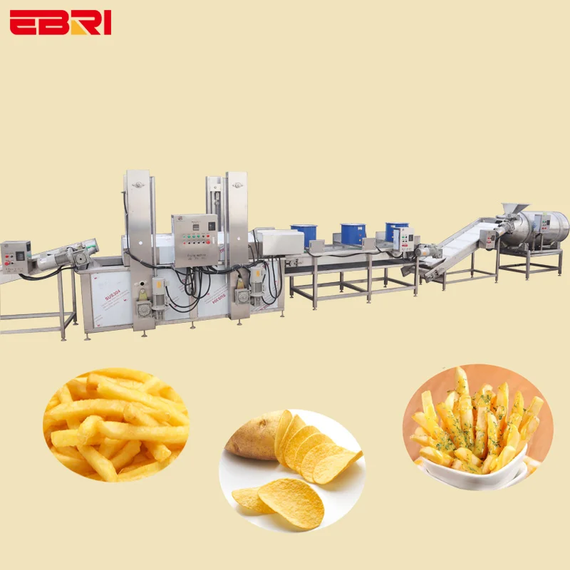 Potato Crispy Chips Production Line Potato Chips Production Line - Capacity 100-500kg