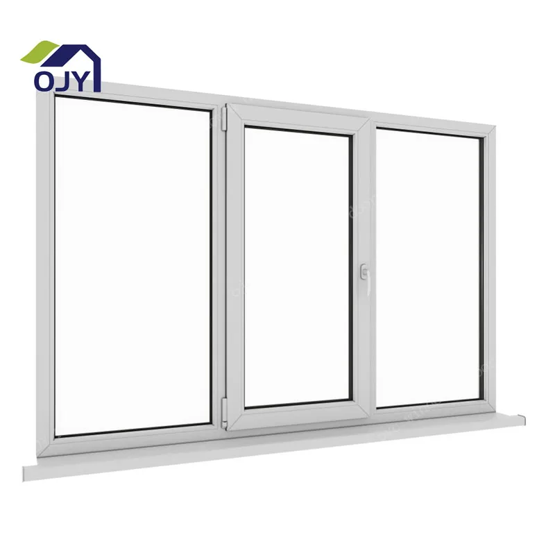 Most Popular China Factory Price Cheap Upvc House Doors Storm Windows 3 Panel Triple PVC Casement Window