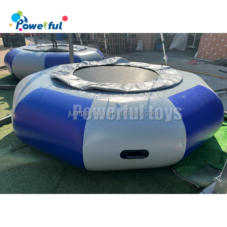 Hot Sale Factory Supply Amusement Equipment 2 Persons Inflatable Bungee Jumping With Trailer Trampoline