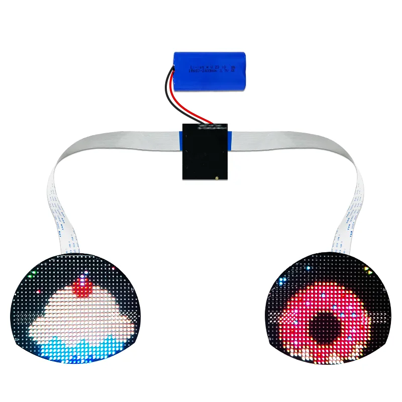 Glowing LED Eyes EL LED Panel APP Control Winking Eye Animations Display LED Board  for cars bags
