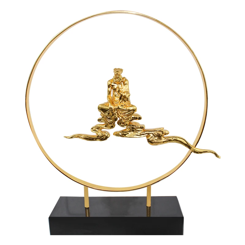 Customized Resin Golden Horse Craft Statue Figurine for Home Decor Gold Custom Package Steel Europe Buddhism Feng Shui