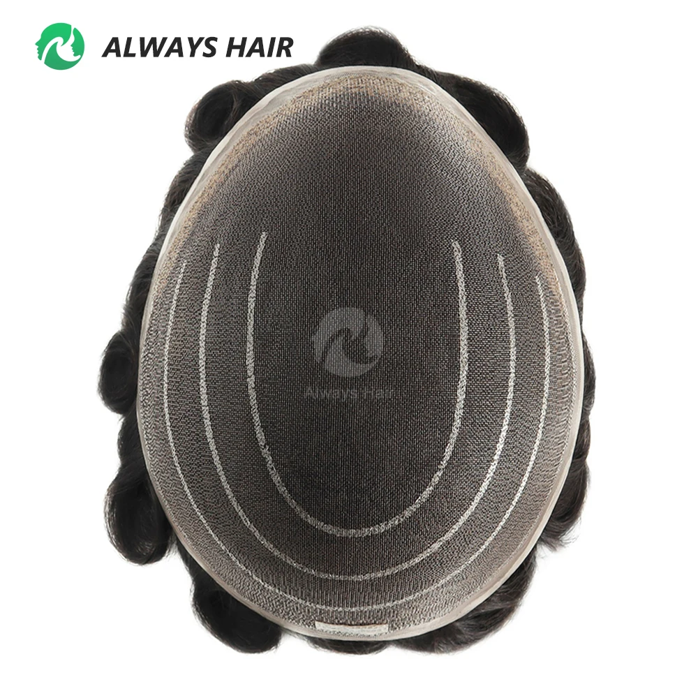 ICON 100% Hair Density Super Fine Welded Mono Human Hair Toupee