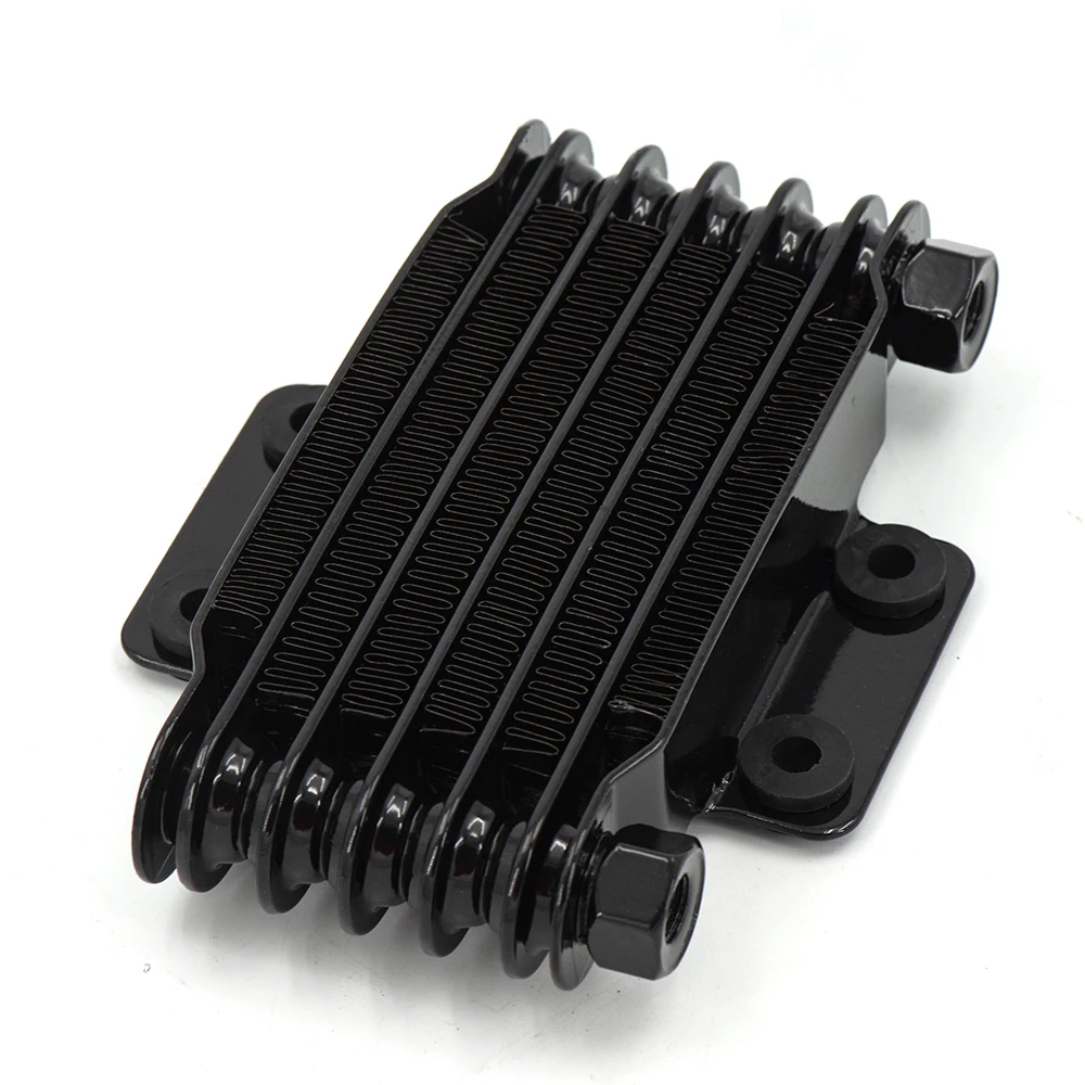 Universal 125ml Motorcycle Oil Cooler Engine Oil Cooling Radiator System Kit Aluminum for 100CC-250CC Motorcycle DirtBike ATV