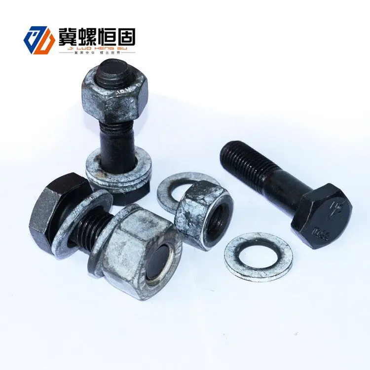 China Manufacture Hexagon Bolts And Nuts Galvanized Bolts Grade 8.8