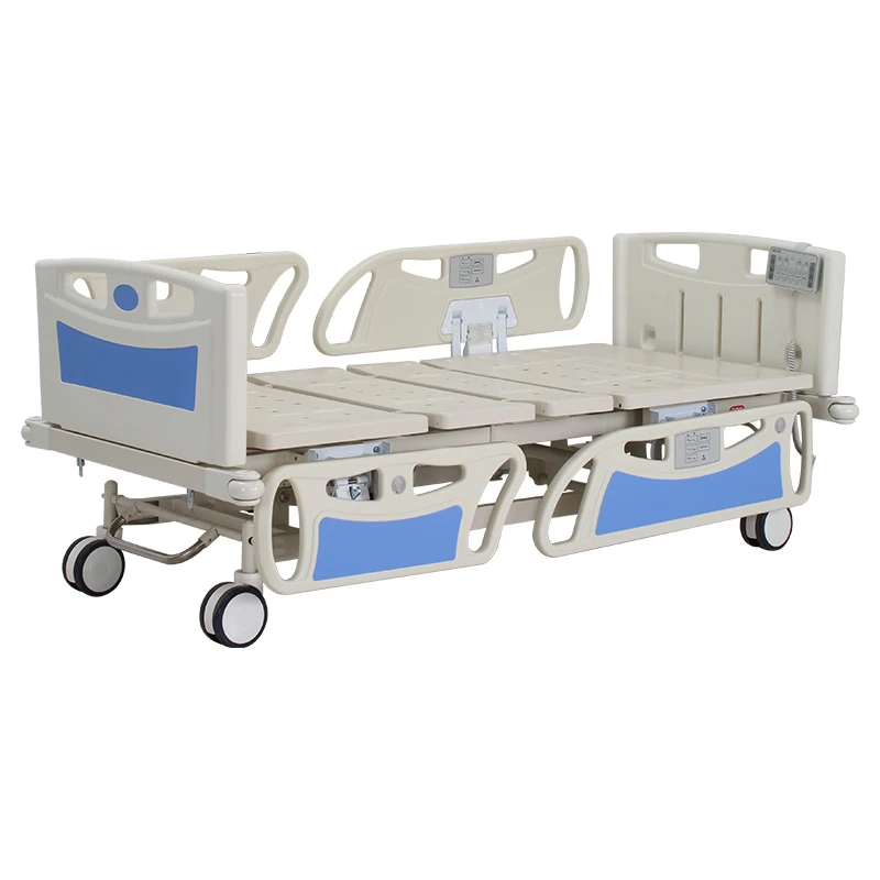 Hospital Furniture Bed Icu Beds Five Function Electric Hospital Timotion Motor Adjustable with Emergency CPRHospital Beds