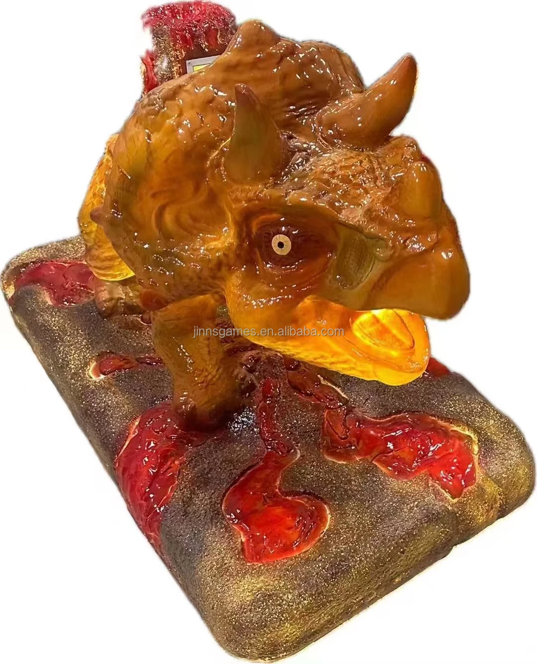 High Ultra Strong Transparency Quality Dino Kiddie Rides Amusement Park Coin Operated kids game machine Moving Dinosaur Ride