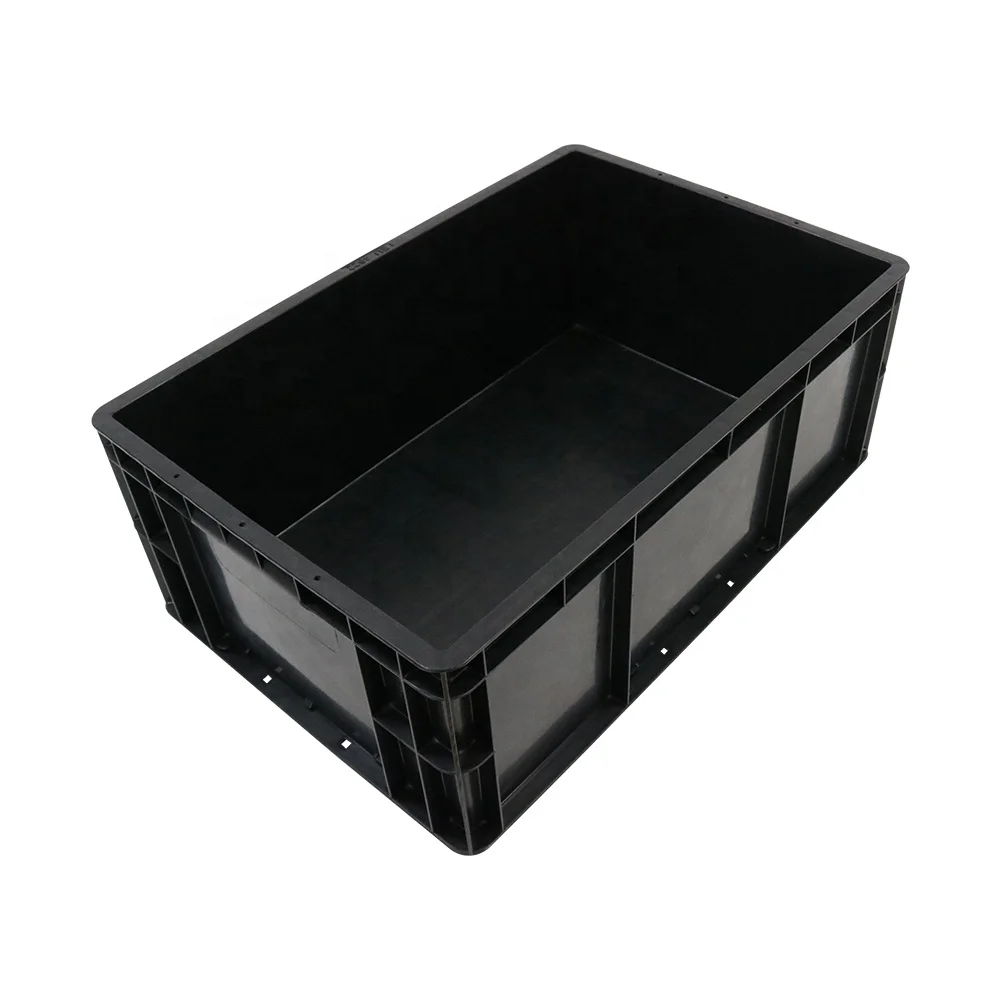 QXR Q-EU4622 600*400*230mm European standard anti static black ESD EU transit case box