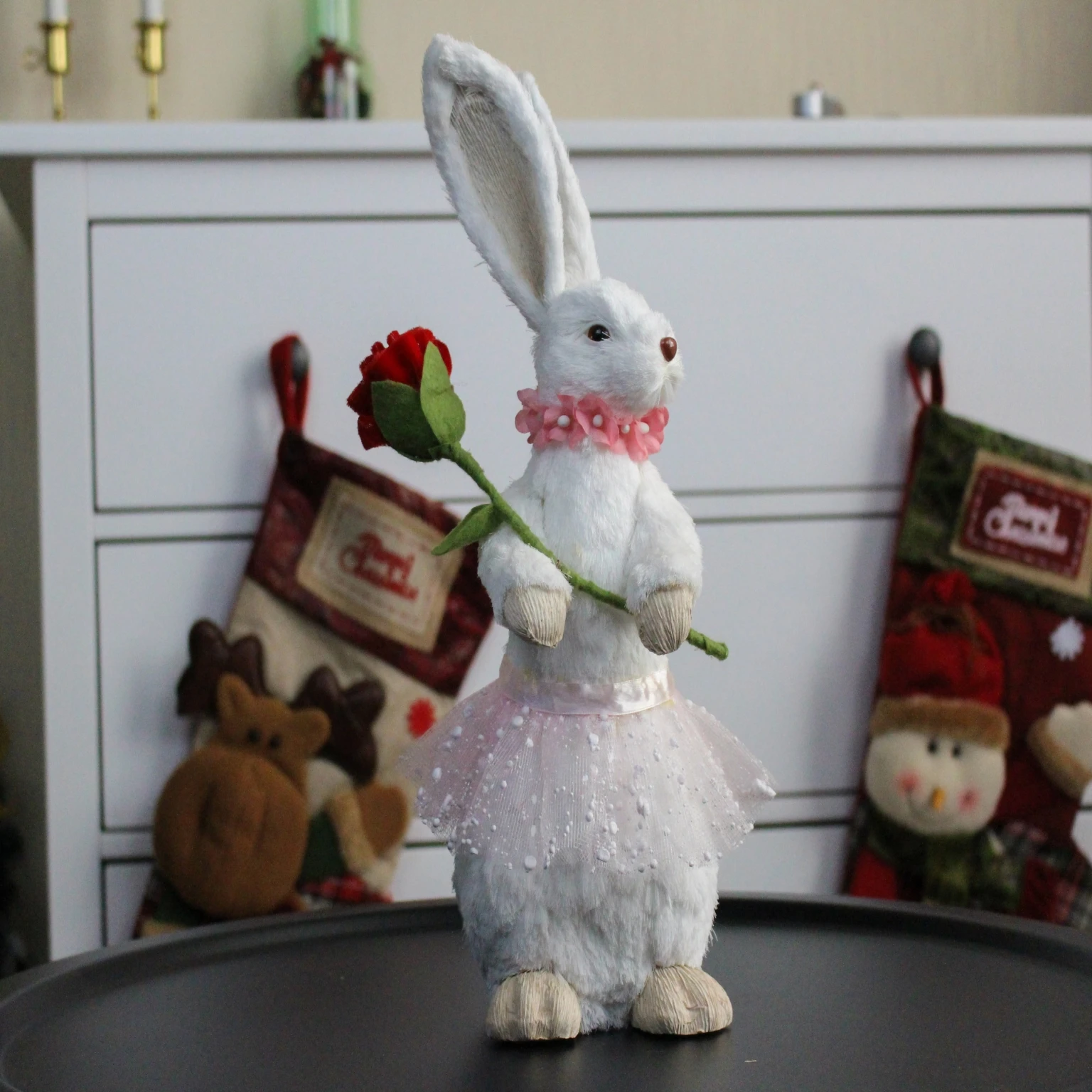 
Good quality popular easter cute plush bunny toys kids room decoration 